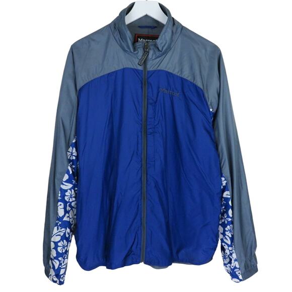 Marmot Nylon Hibiscus Flower Pattern Windbreaker - Women's L - Picture 1 of 6